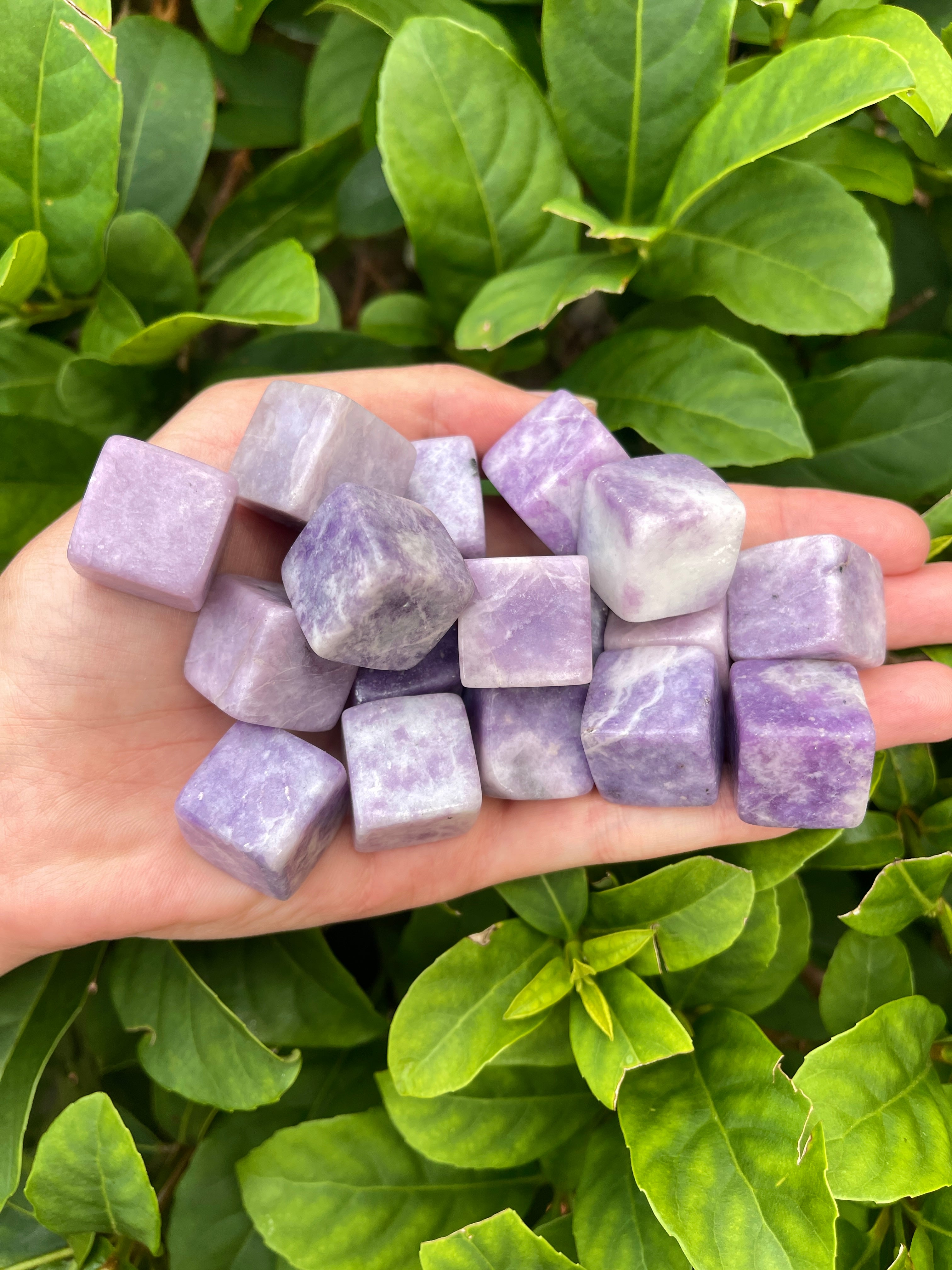 Lepidolite Chunky Cube