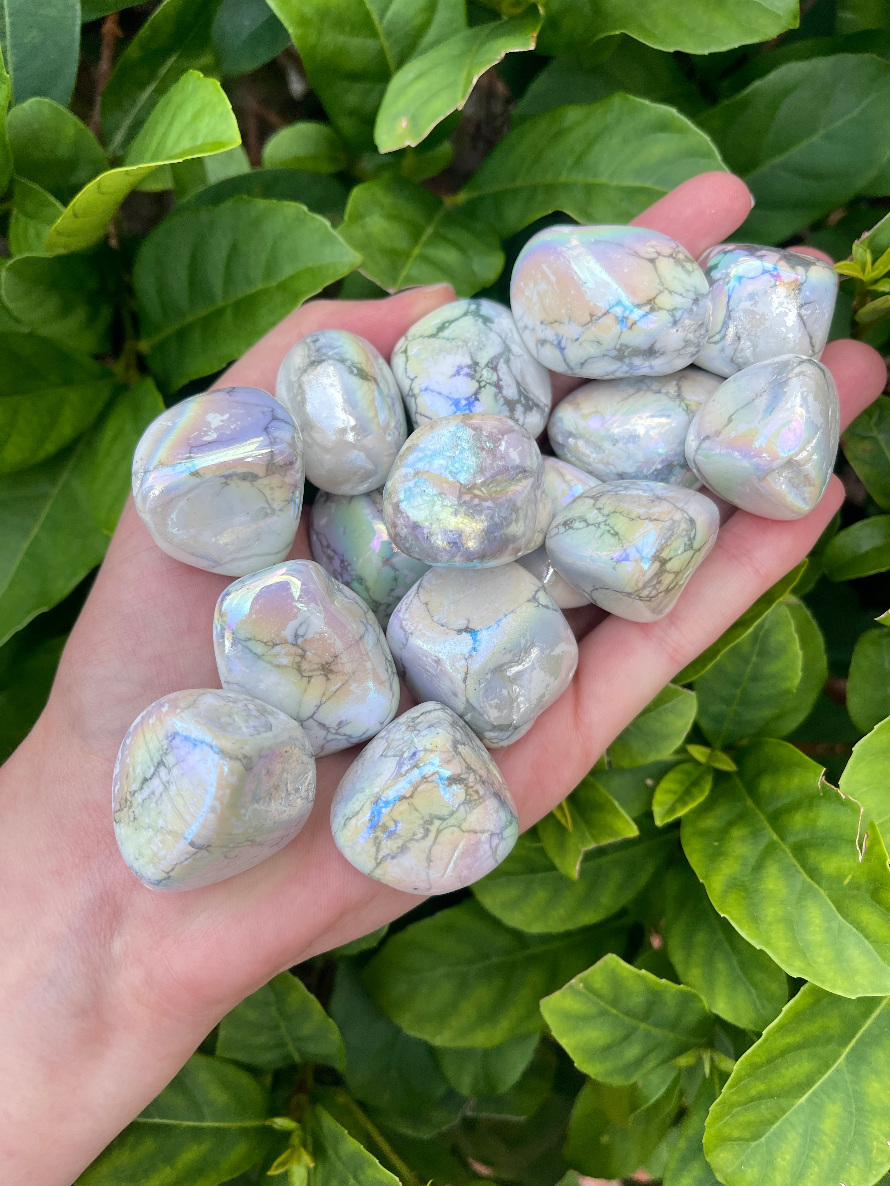 Aura Coated Howlite Tumble